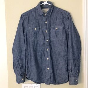 american eagle mens denim shirt